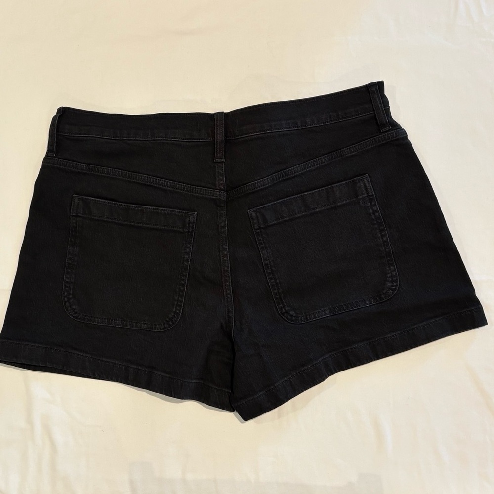 Madewell Black Denim Jean Shorts NWT - Picture 3 of 10
